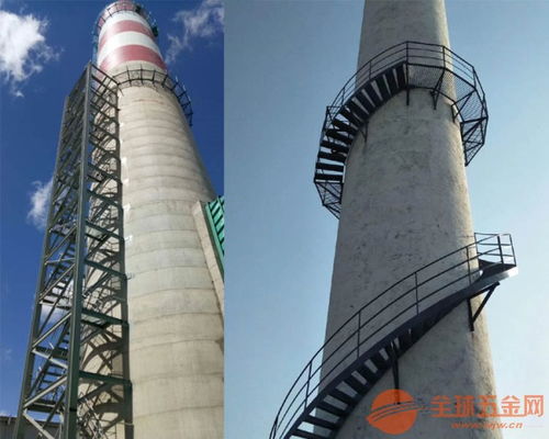 廣東煙囪安裝螺旋鋼梯公司 安全施工，專業爬梯服務